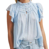 Gaya Cashmere Blue Top