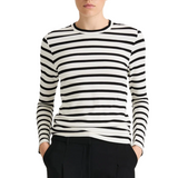 Jersey LS Top White Stripe