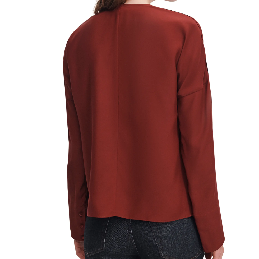 Vinnie Silk Blouse Red
