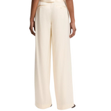 High Waist Satin Trouser Flax