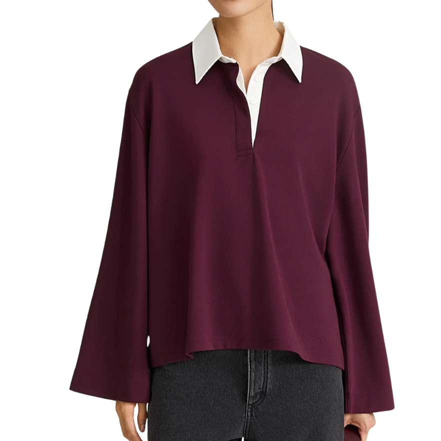 Janelle Top Bordeaux