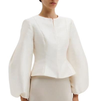 Vendela Balloon Sleeve Blouse Ivory
