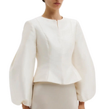 Vendela Balloon Sleeve Blouse Ivory