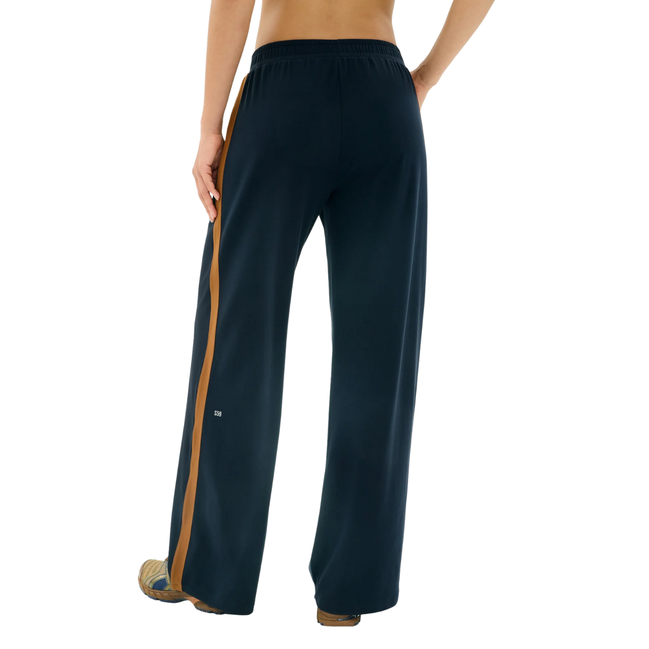 Luca Airweight trouser w/Stripe Indigo Honey