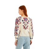 Malu Winter White SS Blouse