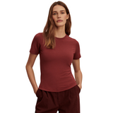 Regina Fitted Tee Maroon