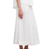 Cotton Maxi Skirt White