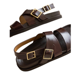 Nori Flat Sandals Irish Coffee