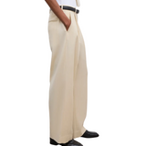 Relaxed Wool Trouser SandBeige