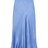 Bar Silk Skirt Storm Blue