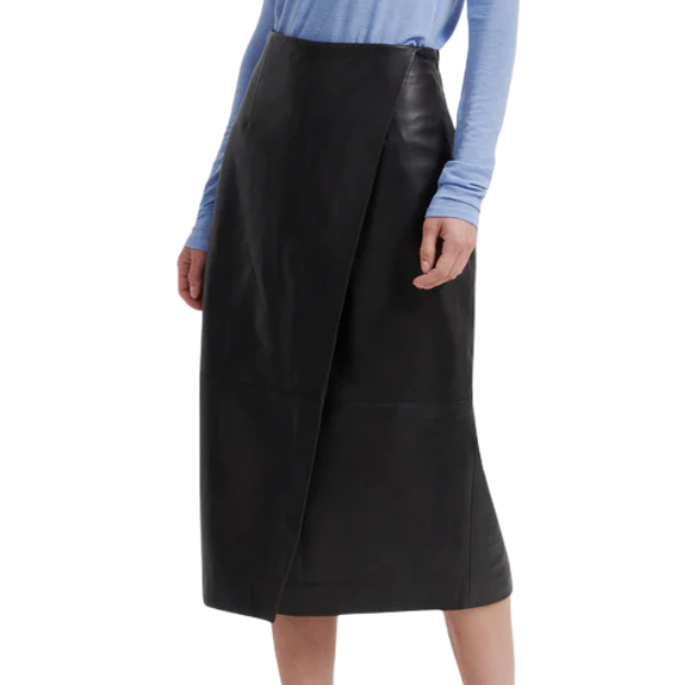Novel Leather Skirt Chocolate Tort