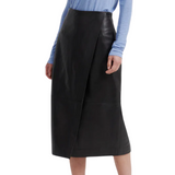 Novel Leather Skirt Chocolate Tort