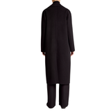 Double Breasted Long Coat Black