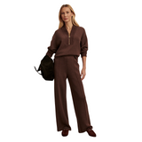 Sally Half Zip Sweat Coffee Bean