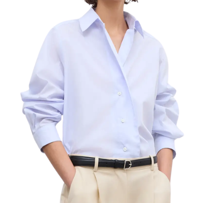 Cropped Shirt Light Blue