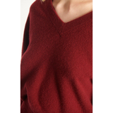 Raxon V Neck Cherry