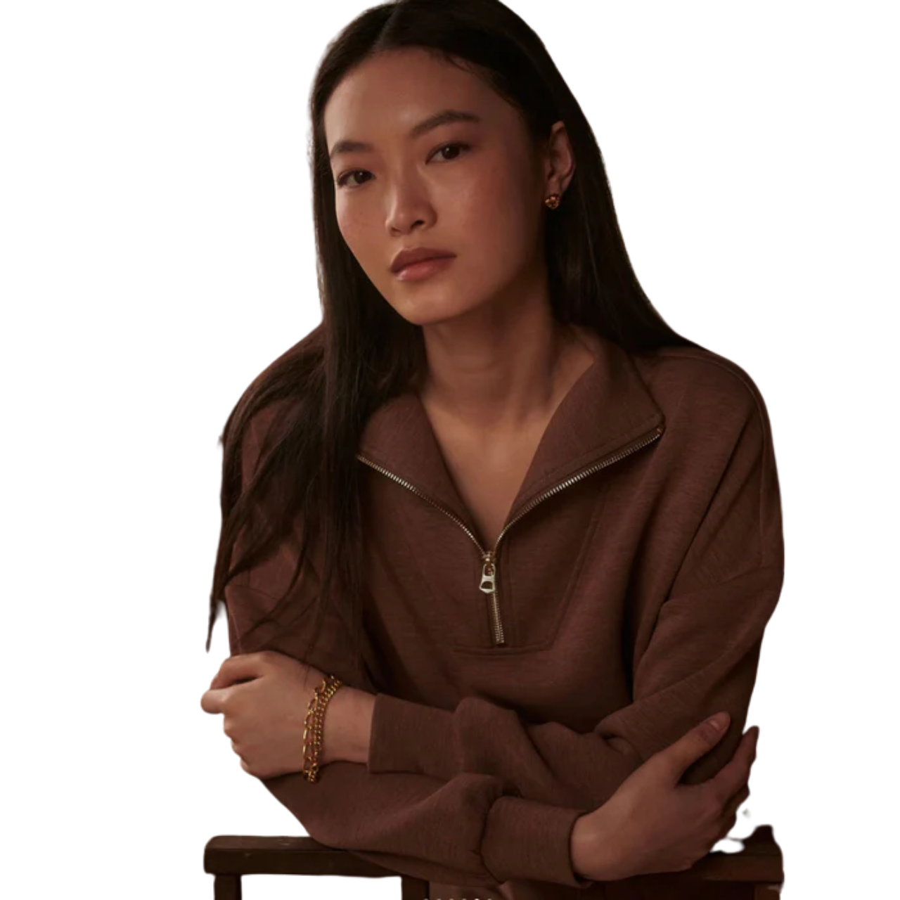 Hawley Half Zip Cinnamon