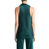 Fluid Satin Scarf Top