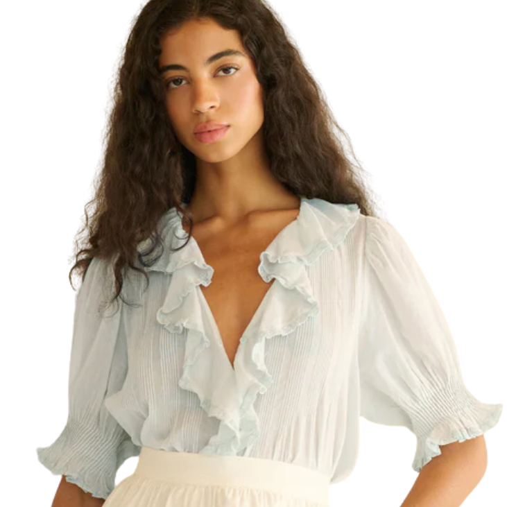 Hilda Top Alice Blue