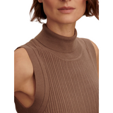 Anastasia Rib Knit Tank Taupe