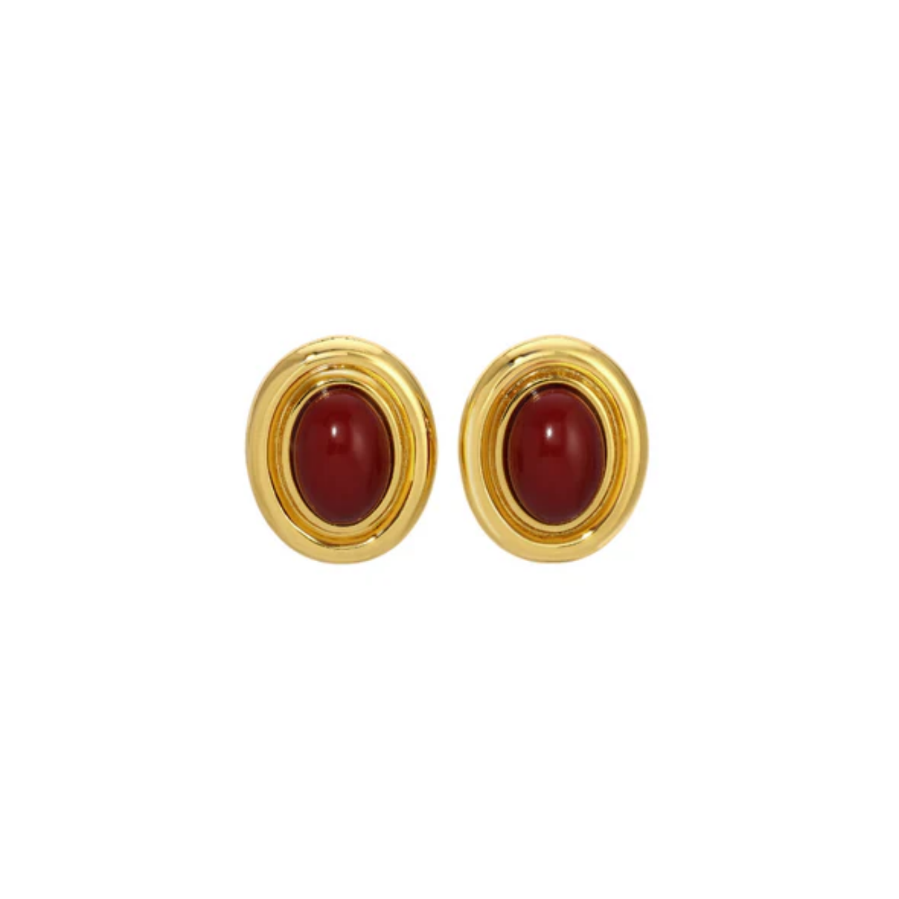 Prize Earring Burgundy