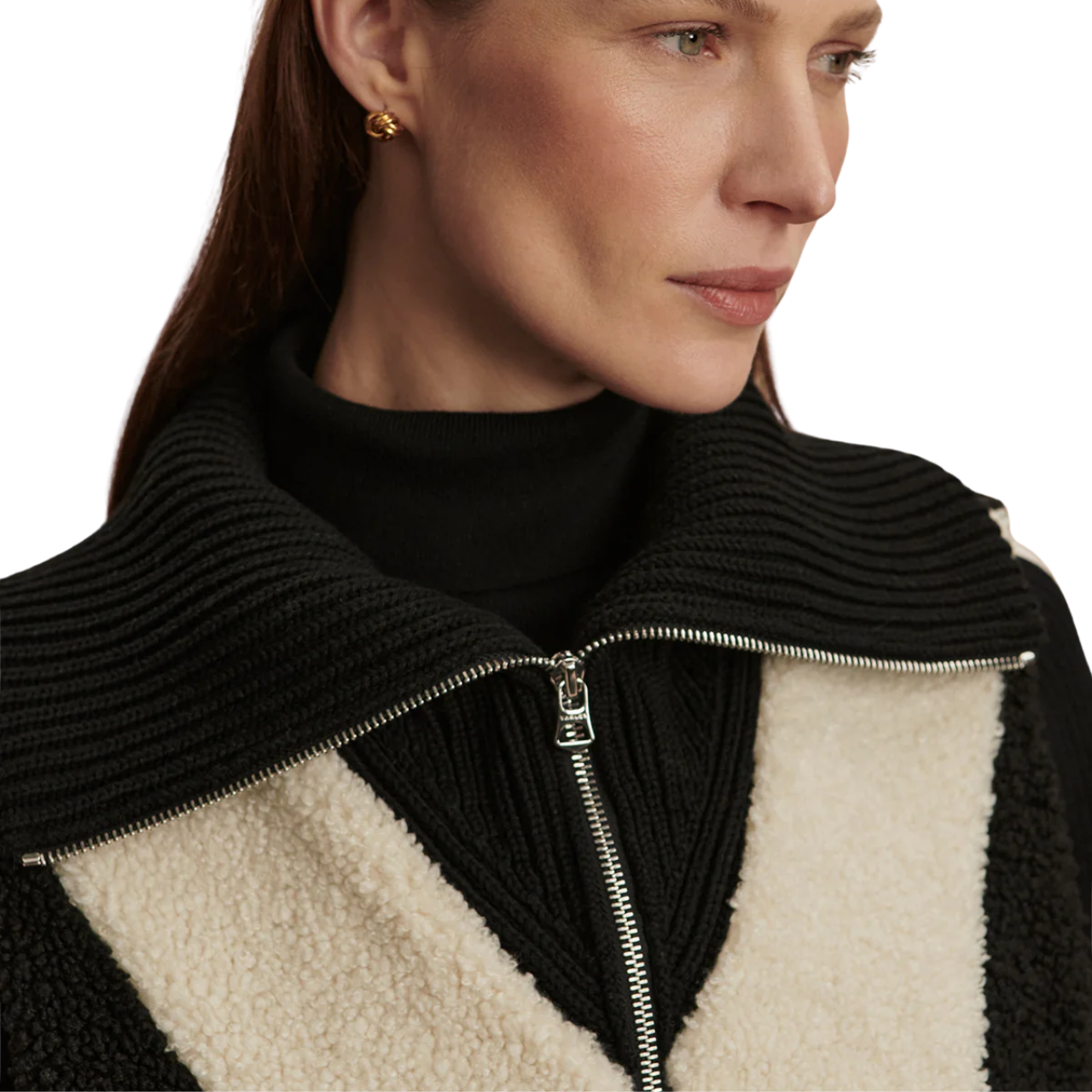 Caspian Sherpa Gilet Black