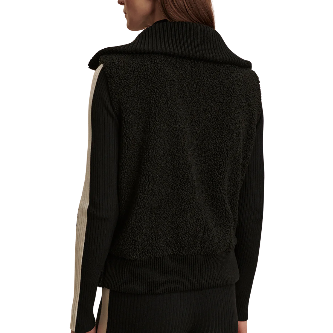 Caspian Sherpa Gilet Black