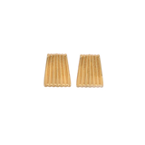 Ribbed Earring Gold