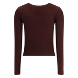 Varra Henley Top Brown