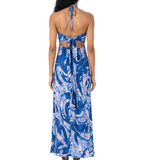 Clara Long Dress Blue Holy Snake