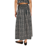 Alessia Skirt Painted noir