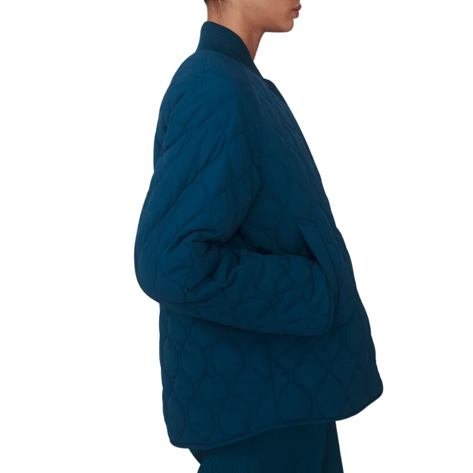 Luca Quilted Jacket Sea Blue