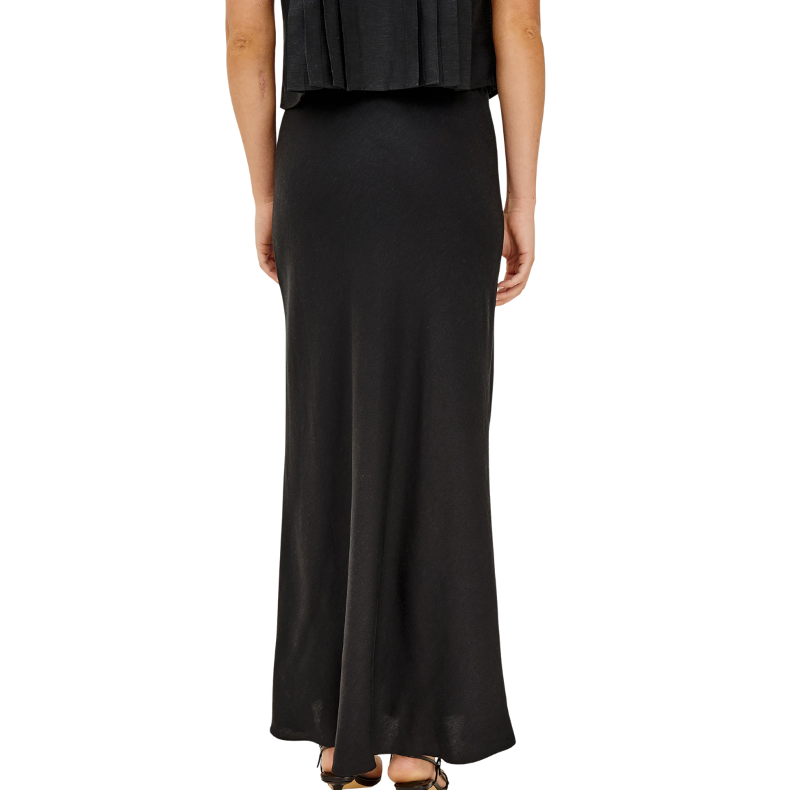Romina Skirt Black Linen