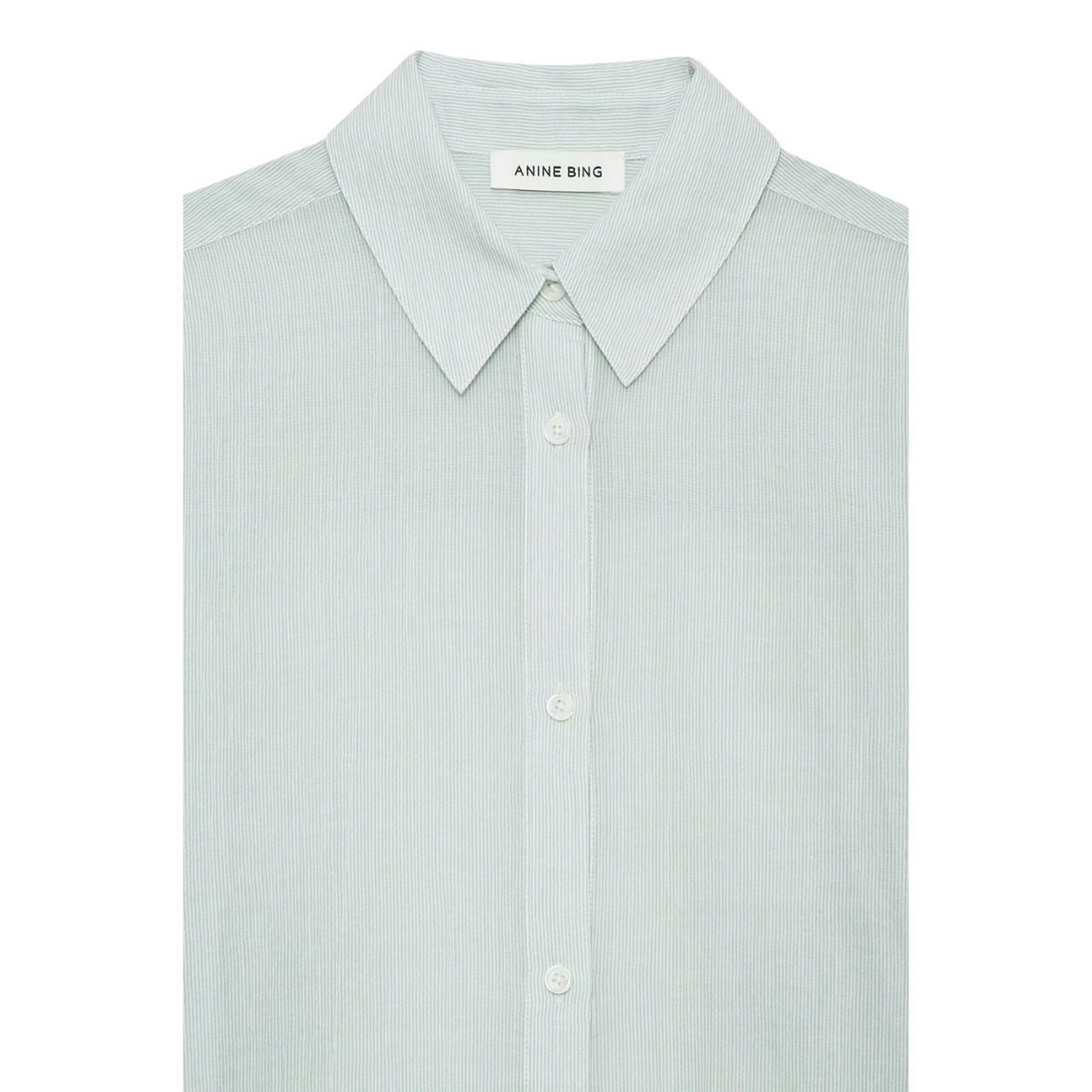 Plaza Shirt Green White Stripe