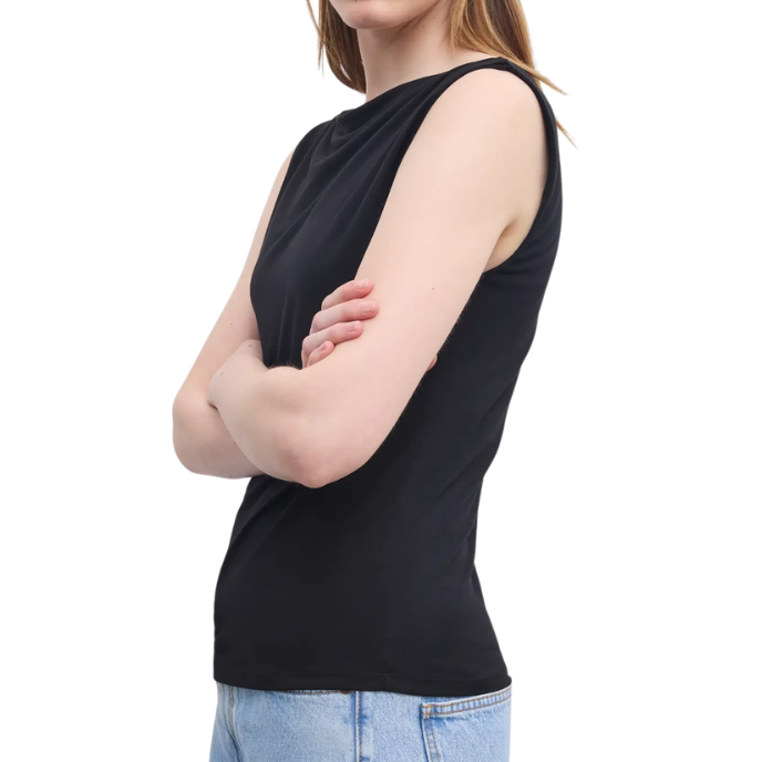 Square Neck Top Black