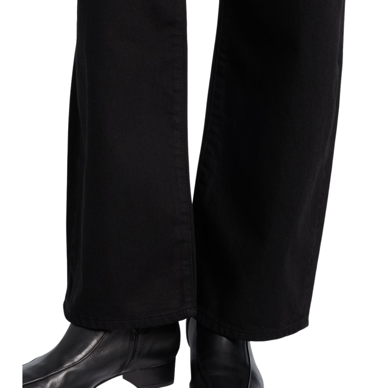 The Bow Crop Jean Black