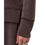 Sand Wash Half Zip Sweat Espresso