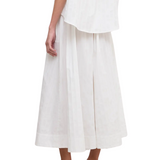 Cotton Maxi Skirt White