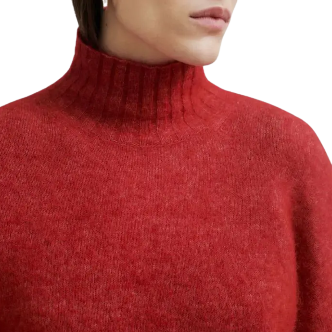 Brookline Knit T-Neck Red
