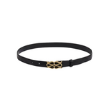 Monogram Leather Belt Black