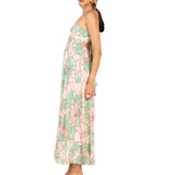 Long Dress Carla Green Petal