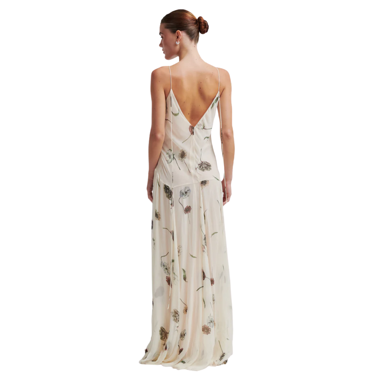 Florala Strap Dress Sand