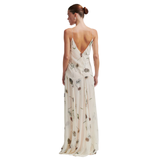 Florala Strap Dress Sand