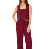 Akira Top Hibiscus Embroidery