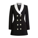 Black Tailored Blazer Mini Dress