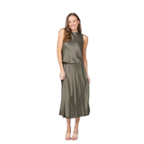 Creased Pleated Skirt Pine