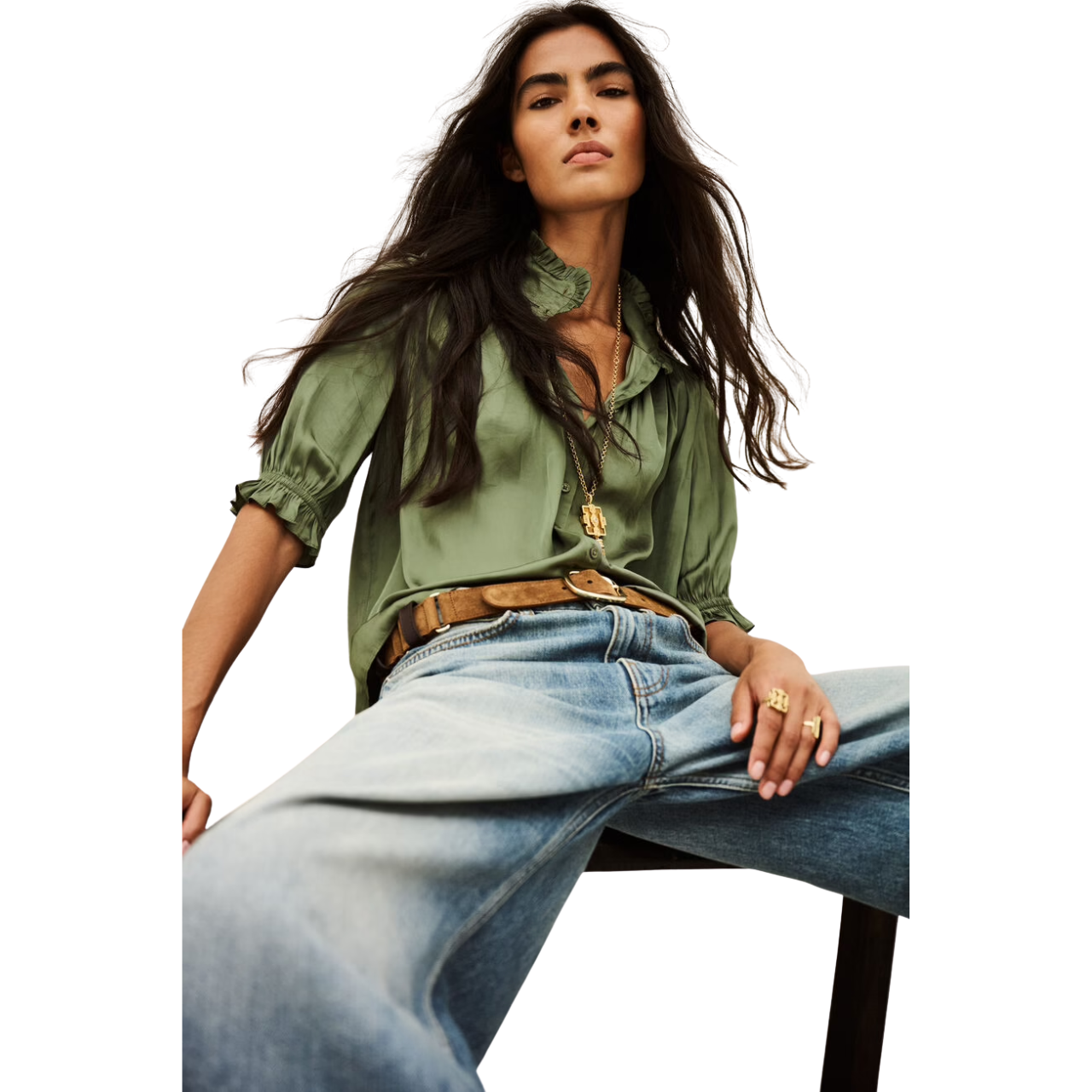 Camila SS Shirt Kaki