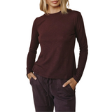 Crew Neck Tee L/S Pinot Noir