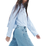 Marin Cropped Striped Shirt