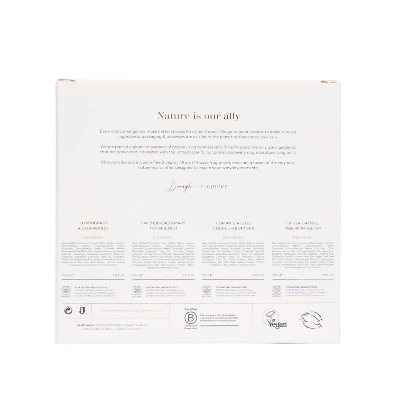 Hand Wash Set 4 x100ml